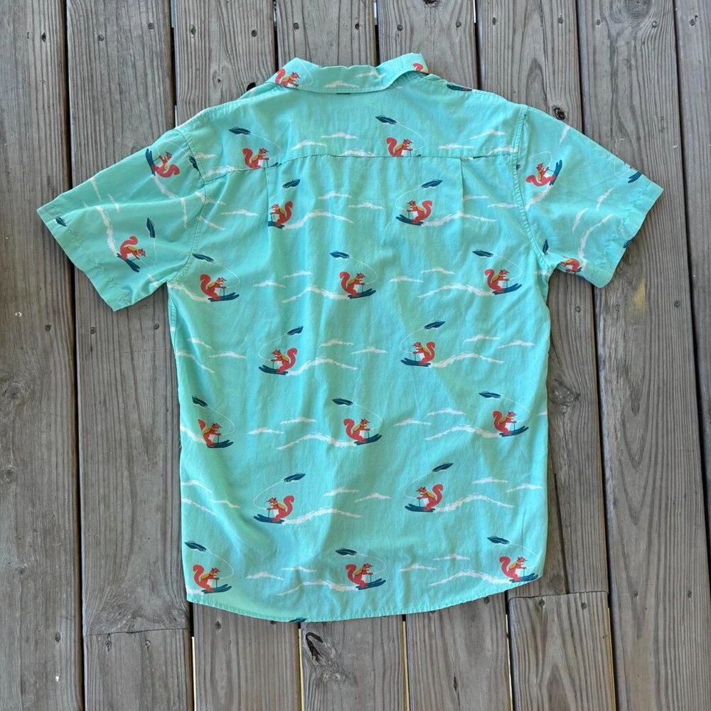 Tipsy Elves Waterski Squirell Button Up Short Sle… - image 3